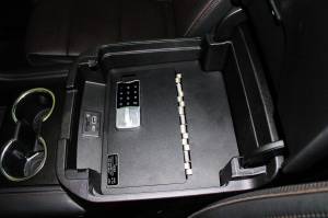 EXxtreme Console Safe 2021-2023 Chevrolet Suburban, Tahoe & GMC Yukon. Does NOT fit with electronic sliding console. Model LD2032EX
